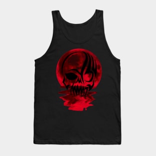 red moon skull 2 Tank Top